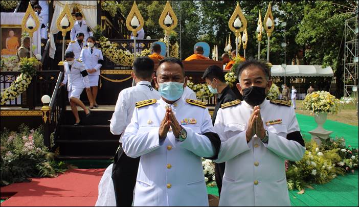 พิธีพระราชทานเพลิงศพ พระครูจันทสุวรรณาภรณ์ (หลวงเตี่ย) พระครู อาวุโส ของ จ.สุพรรณบุรี