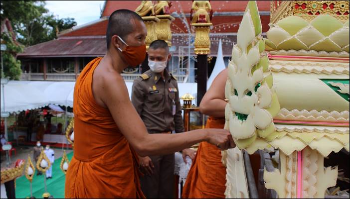 พิธีพระราชทานเพลิงศพ พระครูจันทสุวรรณาภรณ์ (หลวงเตี่ย) พระครู อาวุโส ของ จ.สุพรรณบุรี